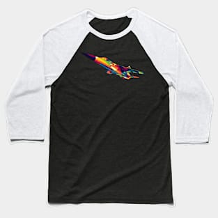 Mirage F1 Jet Fighter Baseball T-Shirt